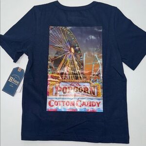 🔥Life is a carnival Blue Graphic T-Shirt Sz 5/6 New